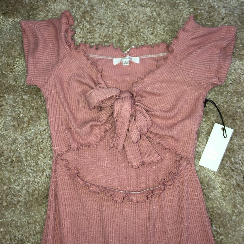 Active USA Ribbed Bodycon Dress - Picture 2 of 4